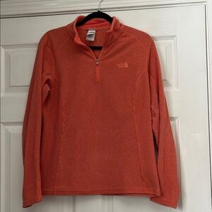 The North Face Orange Quarter-Zip Sweatshirt